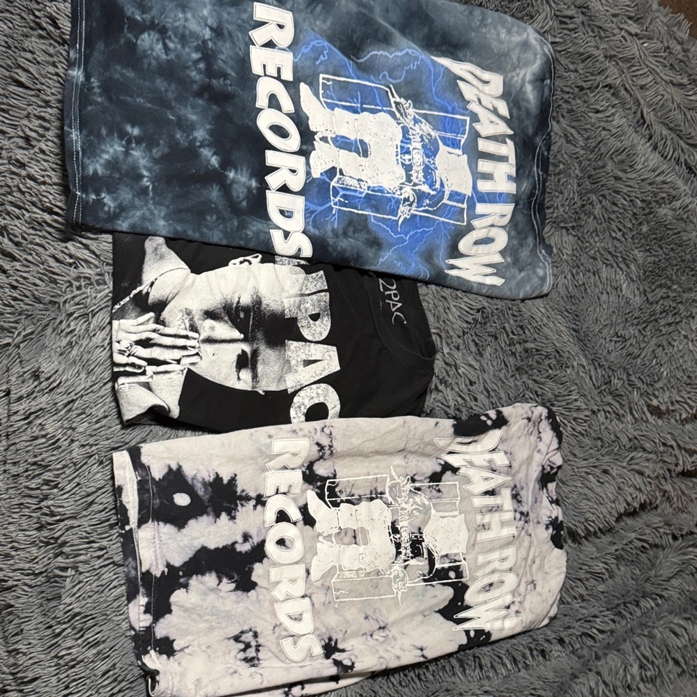 Death Row Records Graphic Tees Set of 3